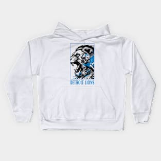 Detroit Lions Art Kids Hoodie